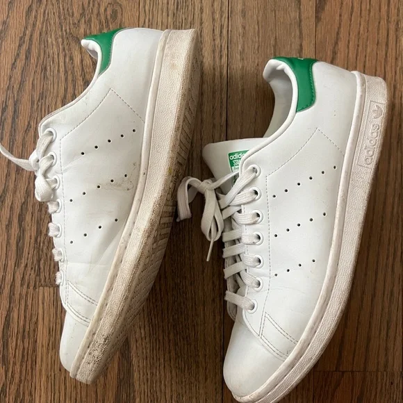 Adidas Stan Smith White/Green Size 9/41.5 - Picture 3 of 6